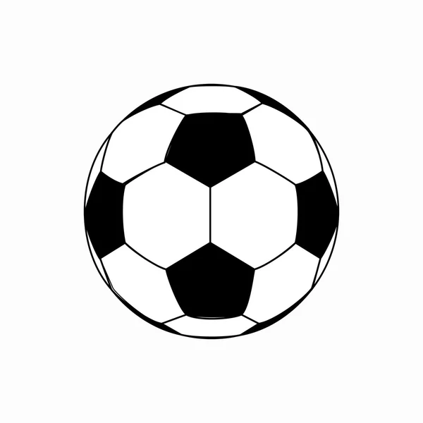 Soccer ball pictogram, isometrische 3D-stijl — Stockvector