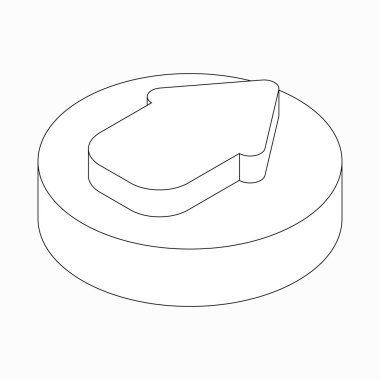 Yuvarlak köşe simgesi ile geniş çift ok