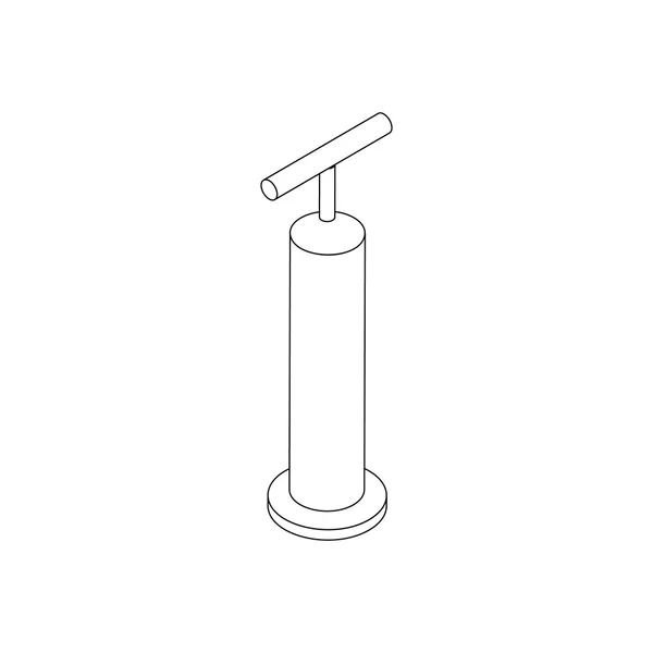 Handpumpen-Symbol, isometrischer 3D-Stil — Stockvektor