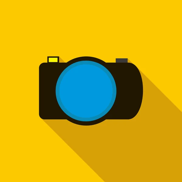 Ikonu fotoaparátu fotografie, ploché styl — Stockový vektor