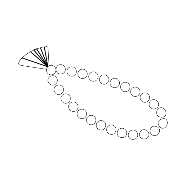Tespih sembol simge izometrik 3d — Stok Vektör