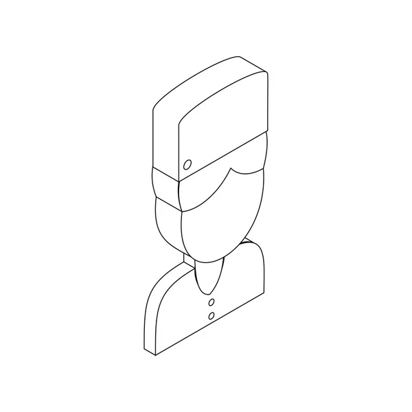 Icône avatar personnel clinique médicale — Image vectorielle