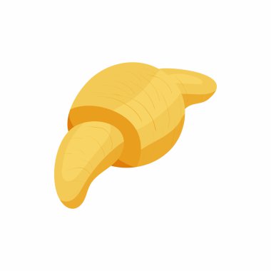 Kruvasan simgesi çizgi film tarzı