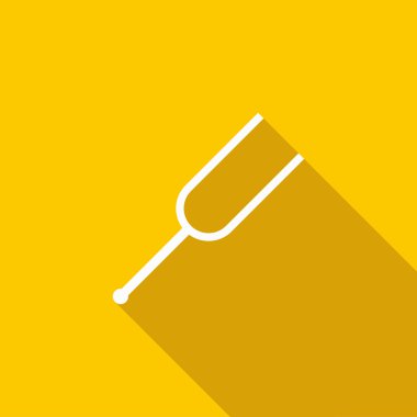 Tuning çatal simgesi, düz stil