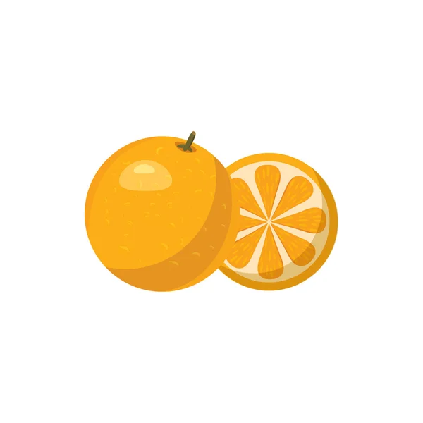 Mandarin icon in cartoon style — Stock Vector