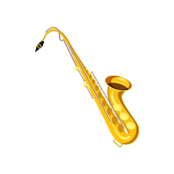 Saxophonikone im Cartoon-Stil — Stockvektor