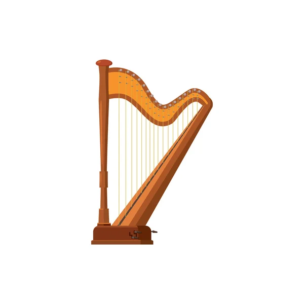 Harp icon in cartoon style — Stock Vector