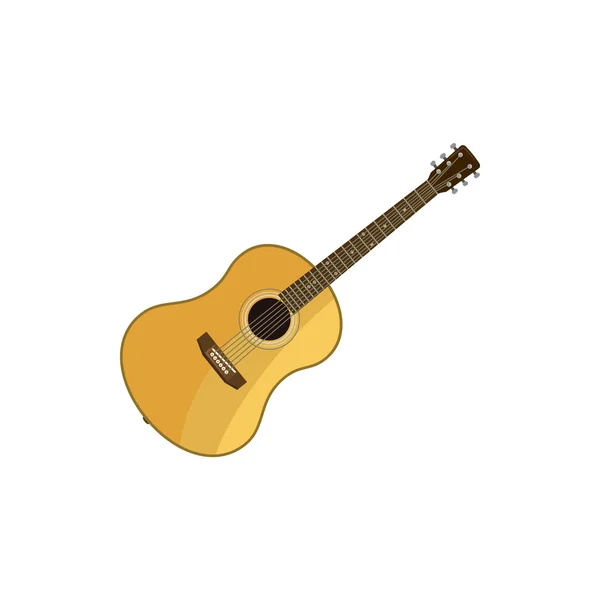 Icône guitare classique, style dessin animé — Image vectorielle
