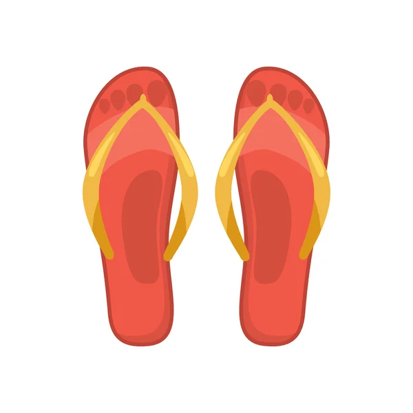 Beach tanga červená ikona, kreslený styl — Stockový vektor