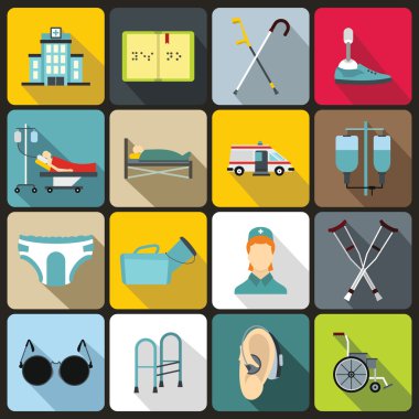 Engelliler bakım seti, düz stil