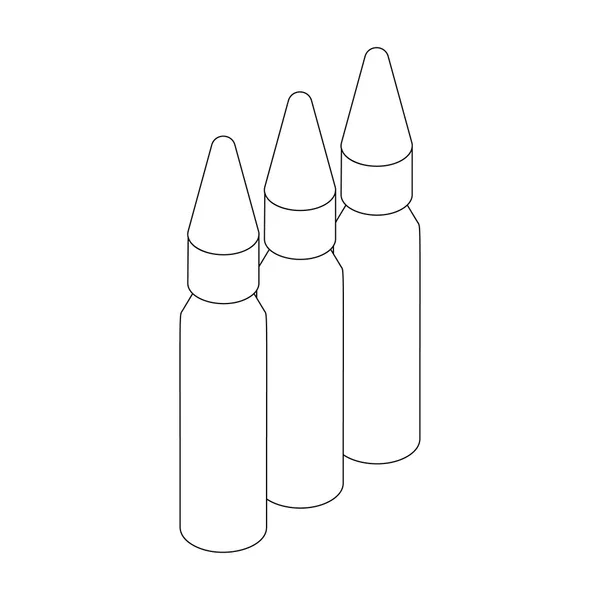 Drei-Kugeln-Symbol, isometrischer 3D-Stil — Stockvektor
