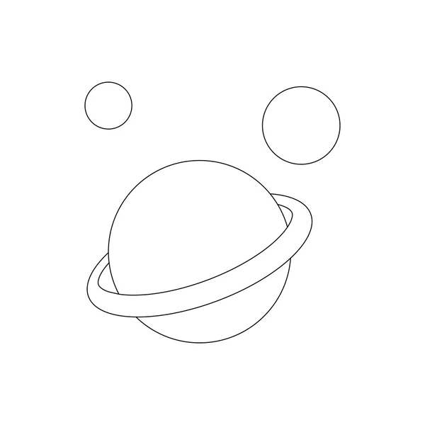 Saturnus planet ikon, isometrisk 3d styl — Stock vektor