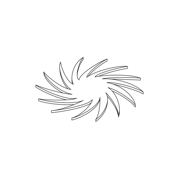 Icône fractale Galaxy, style 3d isométrique — Image vectorielle