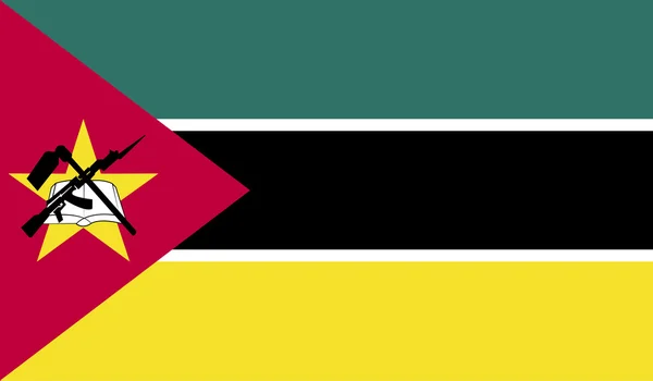 Moçambiques flagga bild — Stock vektor