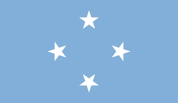 Micronesia Bandera Imagen — Archivo Imágenes Vectoriales