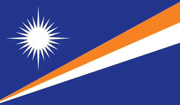 Marshalleilanden vlag afbeelding — Stockvector