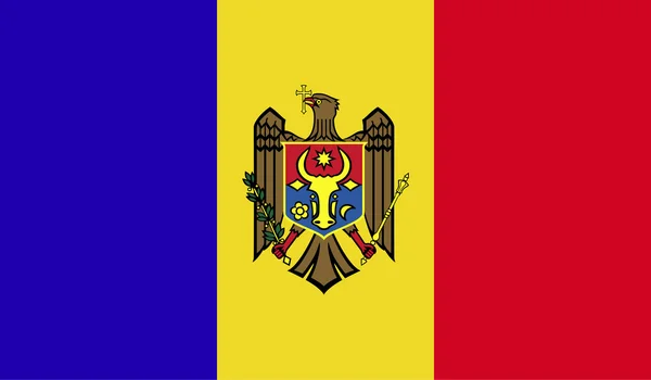 Moldova Flag képre — Stock Vector