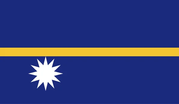 Imagen de la bandera de Nauru — Archivo Imágenes Vectoriales