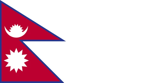 Nepal vlag afbeelding — Stockvector