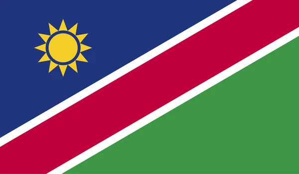 Namibia Bandera Imagen — Vector de stock