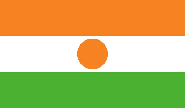 Niger flag image — Stock Vector