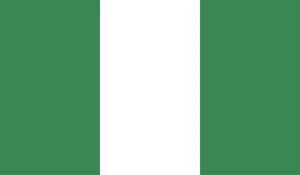 Nigeria flaggan bild — Stock vektor