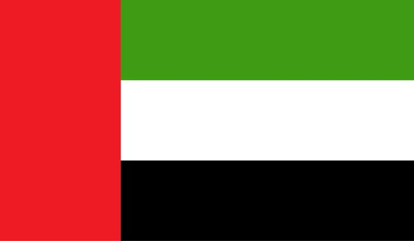 Verenigde Arabische Emiraten vlag afbeelding — Stockvector