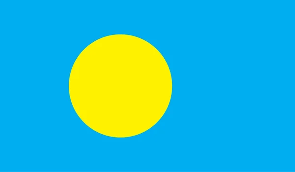 Palau bayrak resim — Stok Vektör