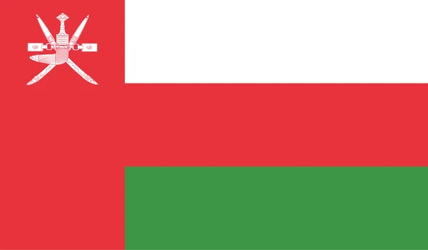 Oman imagem da bandeira — Vetor de Stock