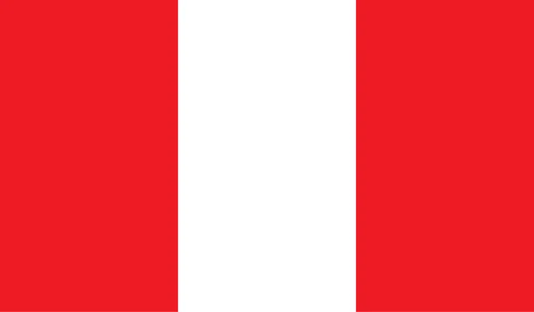 Peru vlag afbeelding — Stockvector