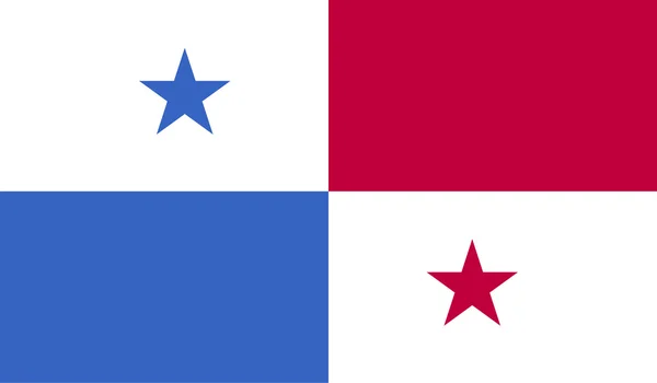 Bandera de Panamá Imagen — Archivo Imágenes Vectoriales