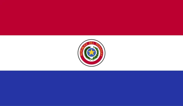 Paraguay flaggan bild — Stock vektor