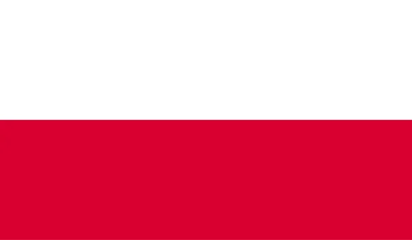 Imagem da bandeira poland — Vetor de Stock