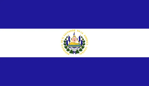 Salvador bandera imagen — Vector de stock