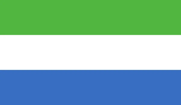 シエラレオネの旗のイメージ — ストックベクタ