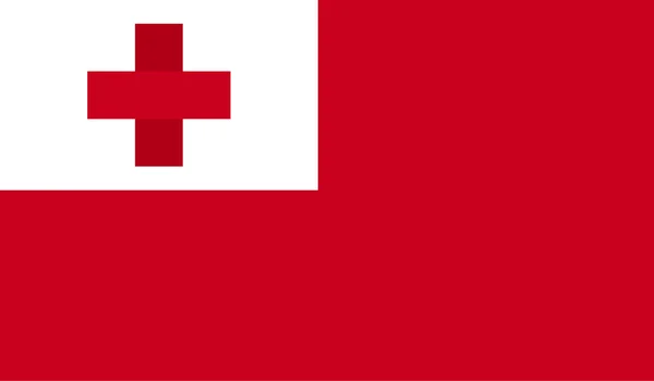 Tonga bandera imagen — Archivo Imágenes Vectoriales