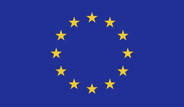 Image drapeau de l'Union européenne — Image vectorielle