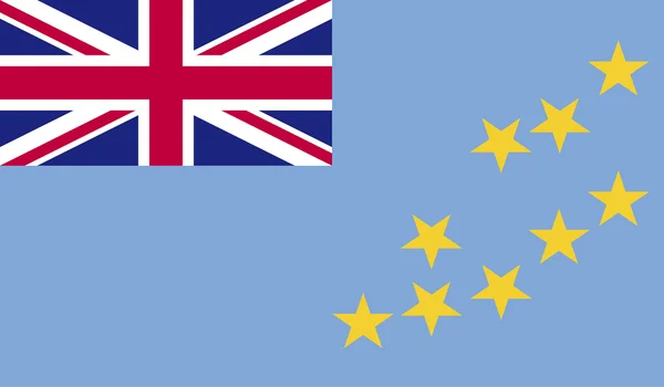 Imagem da bandeira de Tuvalu — Vetor de Stock