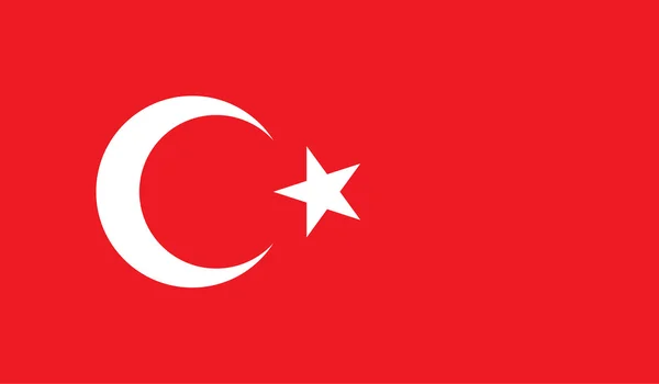 Fahnenbild der Türkei — Stockvektor