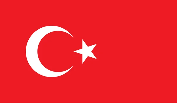 Turkey flag image — Stock Vector