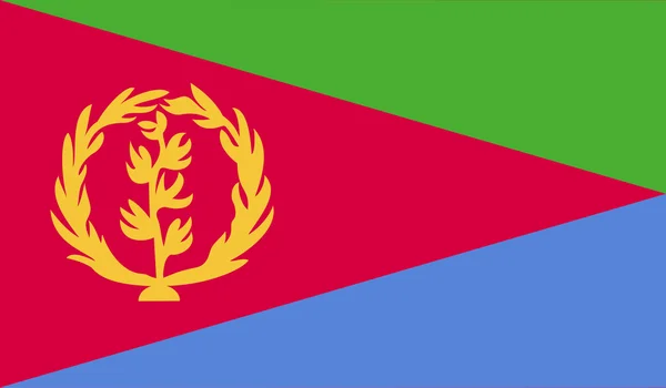 에리트레아의 국기 이미지 — 스톡 벡터