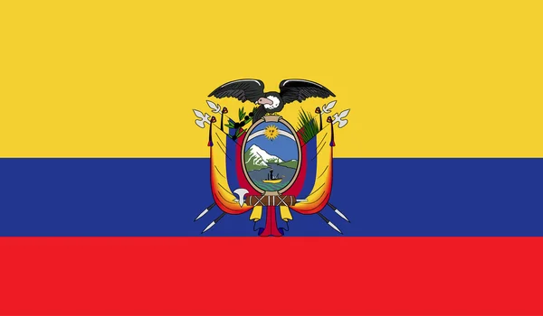 Прапор Еквадору зображення — стоковий вектор