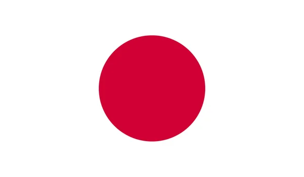 Bandera de Japón imagen — Vector de stock