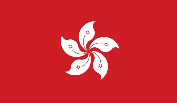 Hong Kong flag image — Stock Vector