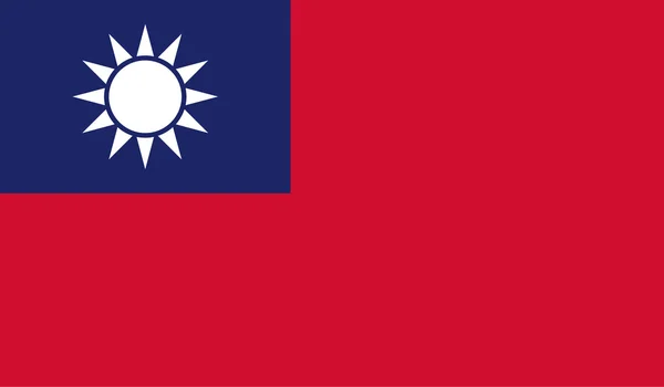 Taiwan vlag afbeelding — Stockvector