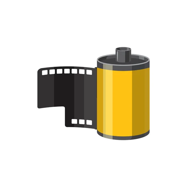 Icono de película fotográfica, estilo de dibujos animados — Vector de stock