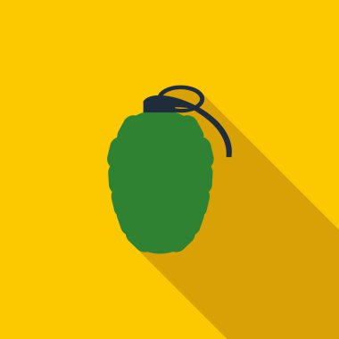 El bombası simgesi, düz stil