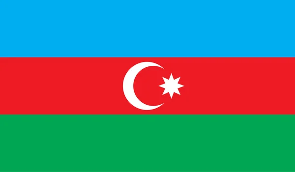 Azerbeidzjan vlag afbeelding — Stockvector