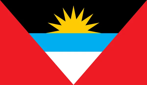 Antigua och Barbudas flagga bild — Stock vektor