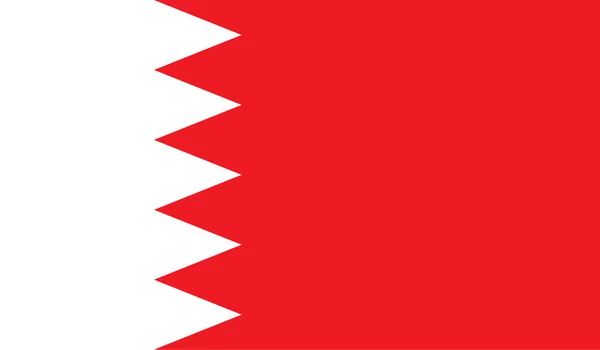 Bahrain flag image — Stock Vector
